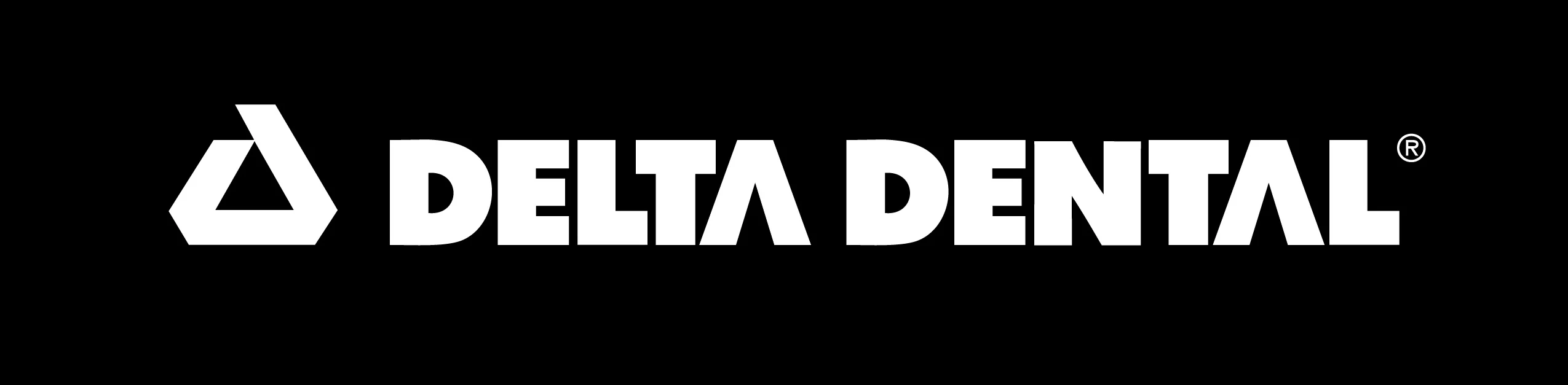black and white delta dental logo